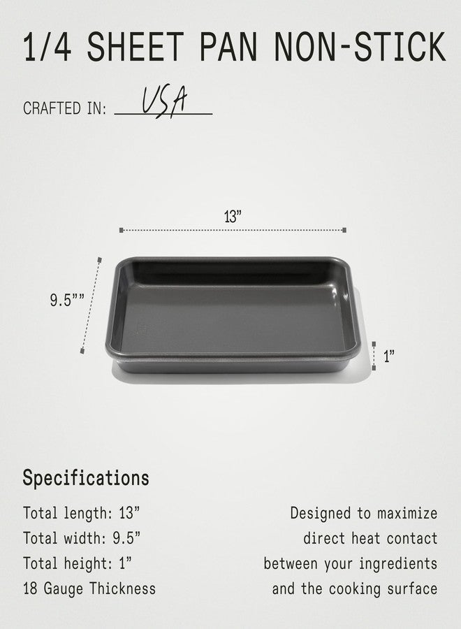 Madein Made In Cookware - Quarter Non Stick Sheet Pan - 3004 Aluminum - Professional Bakeware - Image 4